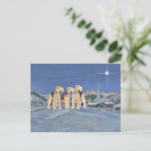 Cartes Pour Fêtes Annuelles Étoile de Noël (Debout devant)