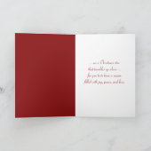 Cartes Pour Fêtes Annuelles Étoile de Noël (Intérieur)