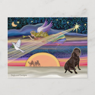 Cartes Pour Fêtes Annuelles Étoile de Noël - Labrador Retriever (Chocolat)