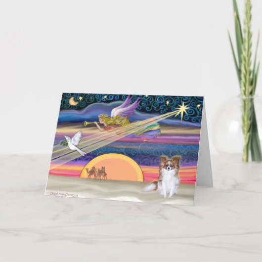 Cartes Pour Fêtes Annuelles Etoile de Noël - Papillon (sable rouge) - (Devant)