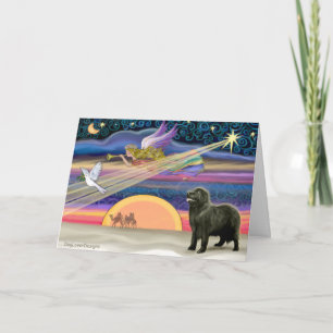 Cartes Pour Fêtes Annuelles Étoile de Noël - Terre-Neuve (noir 2) -