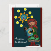 Cartes Pour Fêtes Annuelles Étoile de Noël ukrainienne (Devant / Derrière)