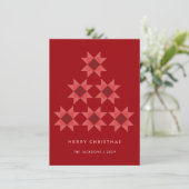 Cartes Pour Fêtes Annuelles Étoile de patchwork de Noël joyeux conception de v (Debout devant)