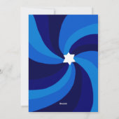 Cartes Pour Fêtes Annuelles Etoile de tournesol moderne de David HAPPY HANOUKK (Dos)