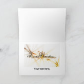 Cartes Pour Fêtes Annuelles Étoile dorée des hommes de Noël de Bethléem (Intérieur)