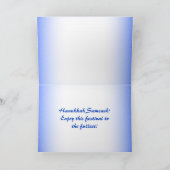 Cartes Pour Fêtes Annuelles Étoile Hanoukka moderne de David Gingerbread House (Intérieur)