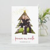 Cartes Pour Fêtes Annuelles Étoile lumineuse | Paix sur Terre (Debout devant)