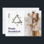 Cartes Pour Fêtes Annuelles Étoile minimaliste bleue aquarelle Hanukkah 2021<br><div class="desc">© Gorjo Designs. Réalisé pour vous via la plateforme Zazzle.

// Besoin d'aide pour personnaliser votre design ? Vous avez d'autres idées ? N'hésitez pas à me contacter (Zoe) directement via le bouton de contact ci-dessous.</div>