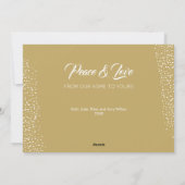 Cartes Pour Fêtes Annuelles Étoile Noël ornements plat (Dos)