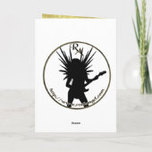 Cartes Pour Fêtes Annuelles Étoile parties scintillant (Dos)