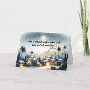 Cartes Pour Fêtes Annuelles Étoile sur Noël