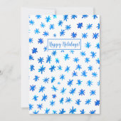 Cartes Pour Fêtes Annuelles Étoiles aquarelles - bleu (Devant)