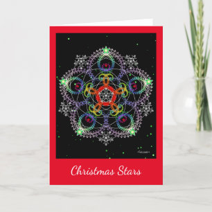 Cartes Pour Fêtes Annuelles Étoiles de Noël