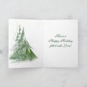 CARTES POUR FÊTES ANNUELLES ÉTOILES ET FIRS (Intérieur)