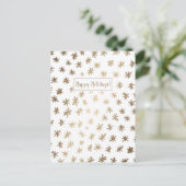 Cartes Pour Fêtes Annuelles étoiles métalliques - or (Debout devant)