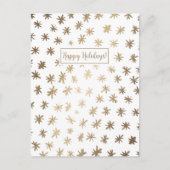 Cartes Pour Fêtes Annuelles étoiles métalliques - or (Devant)