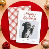 Cartes Pour Fêtes Annuelles Étoiles & Script Joyeux Howlidays Animaux de compa