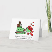 Cartes Pour Fêtes Annuelles Étole de Labrador de chocolat votre bande dessinée (Dos)