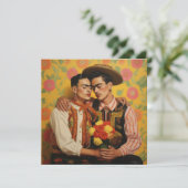 Cartes Pour Fêtes Annuelles Étreinte de passion (Debout devant)