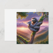 Cartes Pour Fêtes Annuelles Étreintes de la nature sauvage (Devant / Derrière)