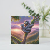 Cartes Pour Fêtes Annuelles Étreintes de la nature sauvage (Debout devant)