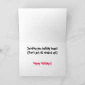 Cartes Pour Fêtes Annuelles Étreintes de vacances (Intérieur)