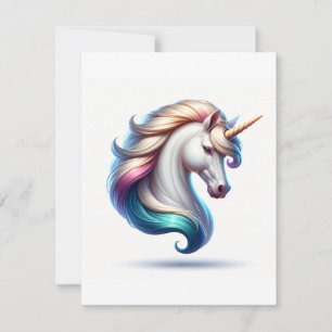 Cartes Pour Fêtes Annuelles Étude Unicorn R - Imaginaire AI