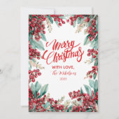 Cartes Pour Fêtes Annuelles Eucalyptus de Noël et pin (Devant)