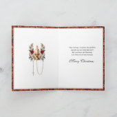 Cartes Pour Fêtes Annuelles Eucharistie catholique de Noël Roses rouges (Intérieur)