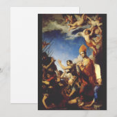 Cartes Pour Fêtes Annuelles Évêque de Saint Januarius de Bénévent (Devant / Derrière)