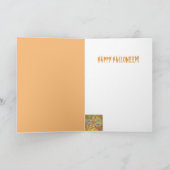 Cartes Pour Fêtes Annuelles Evil Fiery Skeleton Halloween (Intérieur)