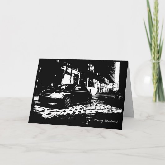 Cartes Pour Fêtes Annuelles EVO IX Car (Devant)