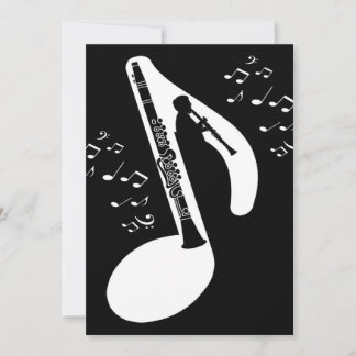 Cartes Pour Fêtes Annuelles evocative clarinet