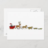 Cartes Pour Fêtes Annuelles Évolution de Noël (Devant / Derrière)