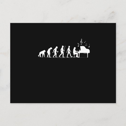 Cartes Pour Fêtes Annuelles Évolution du piano (Devant)
