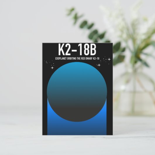 Cartes Pour Fêtes Annuelles exoplanète K2-18b (Debout devant)