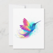 Cartes Pour Fêtes Annuelles Exotic Rainbow Hummingbird (Devant)