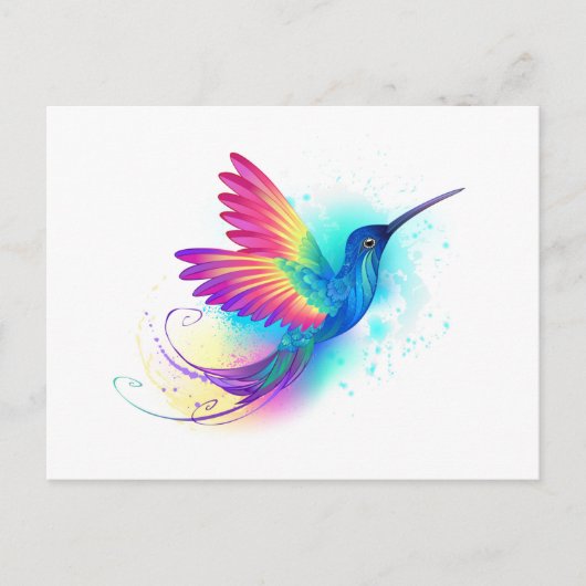 Cartes Pour Fêtes Annuelles Exotic Rainbow Hummingbird (Devant)