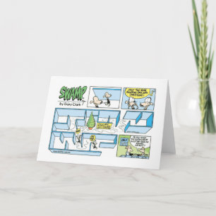 Cartes Pour Fêtes Annuelles Expérience de Noël de rats de décharge