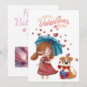 Cartes Pour Fêtes Annuelles Expressions d'amour, Saint Valentin (Devant / Derrière)