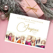 Cartes Pour Fêtes Annuelles Exquisite French Joyeux Nöel 4 Photos Collage