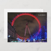 Cartes Pour Fêtes Annuelles Eye de Londres (Devant / Derrière)