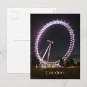 Cartes Pour Fêtes Annuelles Eye de Londres (Devant / Derrière)