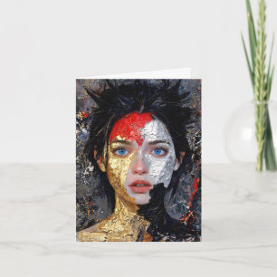 Cartes Pour Fêtes Annuelles Eyes Of The Ember – “Portrait aux braises”