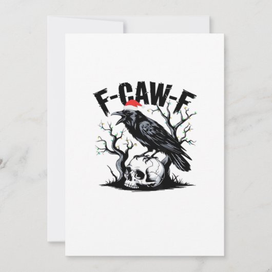 Cartes Pour Fêtes Annuelles F-Caw-F Essential Funny Quote (Devant)