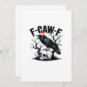 Cartes Pour Fêtes Annuelles F-Caw-F Essential Funny Quote (Devant / Derrière)
