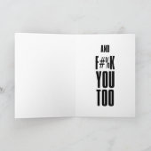 Cartes Pour Fêtes Annuelles F#%K Noël (Intérieur)