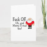 Cartes Pour Fêtes Annuelles F Off et Joyeux Noël aussi<br><div class="desc">F Off et Joyeux Noël aussi</div>