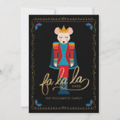 Cartes Pour Fêtes Annuelles Fa La Christmas Nutcracker Souris King (Devant)