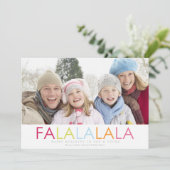 Cartes Pour Fêtes Annuelles Fa La La (Debout devant)